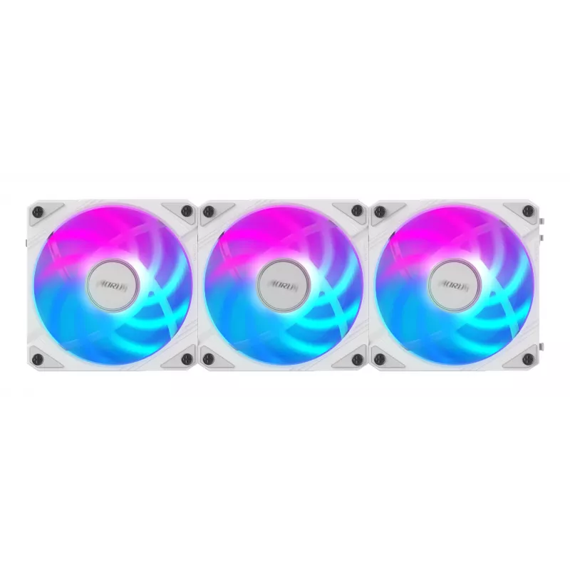 Ventoinhas de caixa Gigabyte AORUS EZ CHAIN FAN 120 ICE, pack de 3, 120 mm, brancas, GP-ECFAN1203 ICE