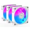 Ventoinhas de caixa Gigabyte AORUS EZ CHAIN FAN 120 ICE, pack de 3, 120 mm, brancas, GP-ECFAN1203 ICE