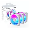 Ventoinhas de caixa Gigabyte AORUS EZ CHAIN FAN 120 ICE, pack de 3, 120 mm, brancas, GP-ECFAN1203 ICE