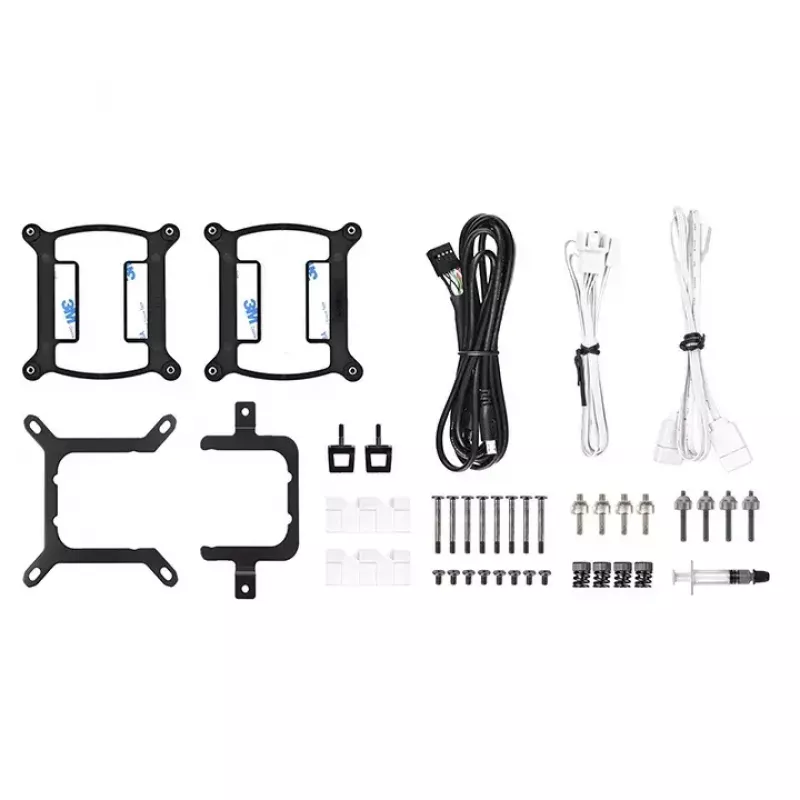 Thermaltake TH280 V2 Ultra ARGB Sync Snow Edition refrigeração líquida tudo-em-um para CPU, 3,02 mmH2O, branco