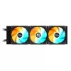Arrefecedor de CPU líquido GIGABYTE GAMING 360 – 3 ventoinhas ARGB de 120 mm, mecanismo de bloqueio deslizante, DAISY-CHAIN, compatível com Intel LGA 1851 e AMD AM5