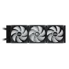 Arrefecedor de CPU líquido GIGABYTE GAMING 360 – 3 ventoinhas ARGB de 120 mm, mecanismo de bloqueio deslizante, DAISY-CHAIN, compatível com Intel LGA 1851 e AMD AM5