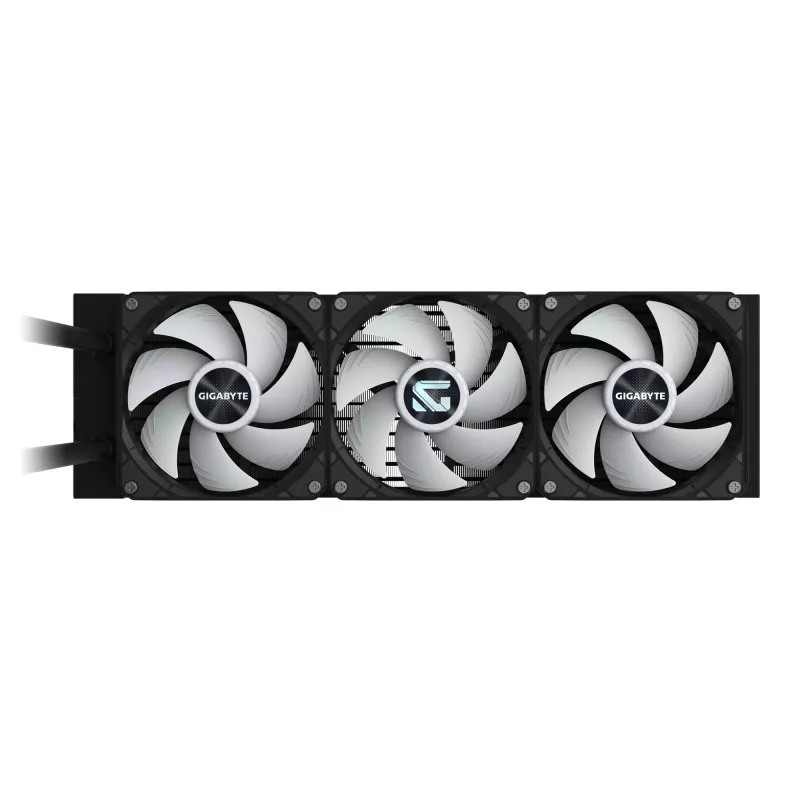 Arrefecedor de CPU líquido GIGABYTE GAMING 360 – 3 ventoinhas ARGB de 120 mm, mecanismo de bloqueio deslizante, DAISY-CHAIN, compatível com Intel LGA 1851 e AMD AM5