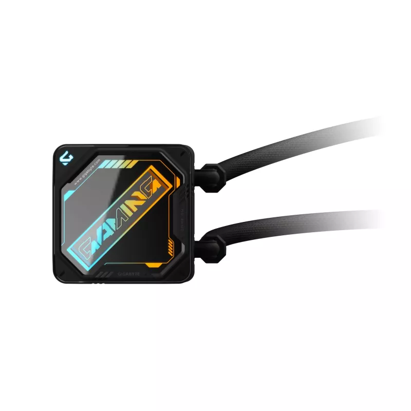Arrefecedor de CPU líquido GIGABYTE GAMING 360 – 3 ventoinhas ARGB de 120 mm, mecanismo de bloqueio deslizante, DAISY-CHAIN, compatível com Intel LGA 1851 e AMD AM5