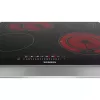 Placa Siemens ET675FNP1E preto, aço inoxidável placa vitrocerâmica de encastrar 4 zona(s)