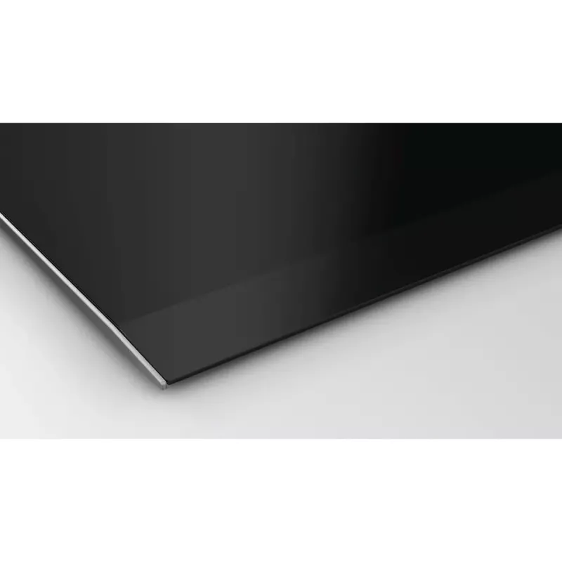 Siemens EX875LVC1E Placa de cozinha preta, aço inoxidável de encastre indução 5 zonas