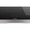 Siemens EX875LVC1E Placa de cozinha preta, aço inoxidável de encastre indução 5 zonas