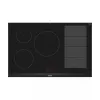 Siemens EX875LVC1E Placa de cozinha preta, aço inoxidável de encastre indução 5 zonas