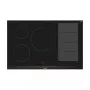 Siemens EX875LVC1E Placa de cozinha preta, aço inoxidável de encastre indução 5 zonas