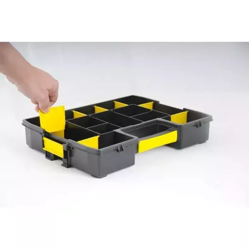 Caixa de peças pequenas Stanley Sortmaster Junior preto/amarelo
