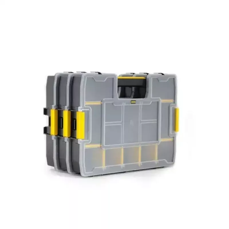 Caixa de peças pequenas Stanley Sortmaster Junior preto/amarelo