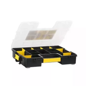Caixa de peças pequenas Stanley Sortmaster Junior preto/amarelo