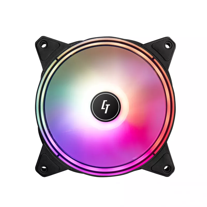 Sistema de arrefecimento para computador Chieftec NF-1225RGB ventoinha para caixa de computador 12 cm preto 1 unid.