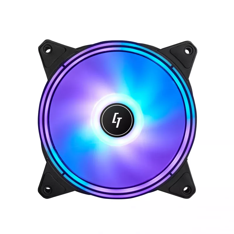 Sistema de arrefecimento para computador Chieftec NF-1225RGB ventoinha para caixa de computador 12 cm preto 1 unid.