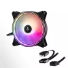 Sistema de arrefecimento para computador Chieftec NF-1225RGB ventoinha para caixa de computador 12 cm preto 1 unid.