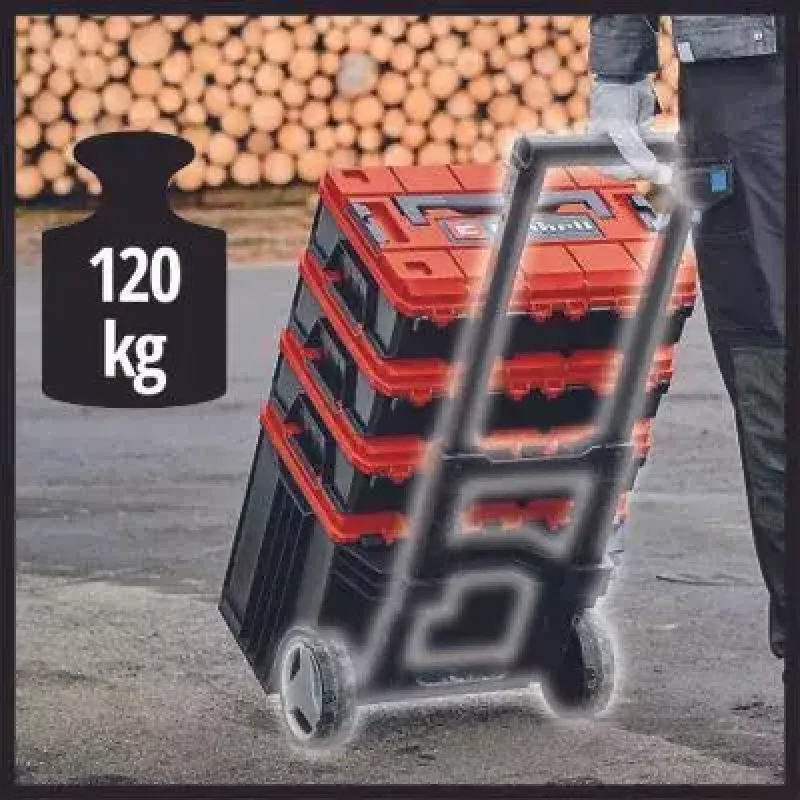 Mala de ferramentas Einhell E-Case L polipropileno preto vermelho 41.5x27.3x32 cm