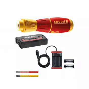 Chave de fendas com bateria Wiha 44318 vermelho amarelo
