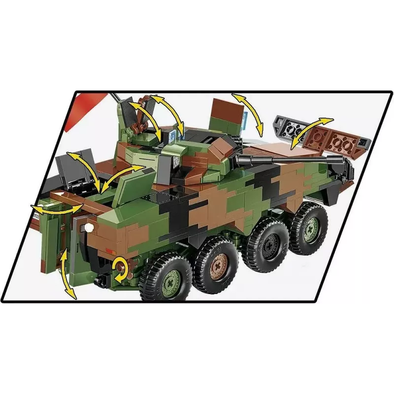 Kit de construção Cobi Armed Forces KTO Rosomak 2-in-1 (COBI-2629)