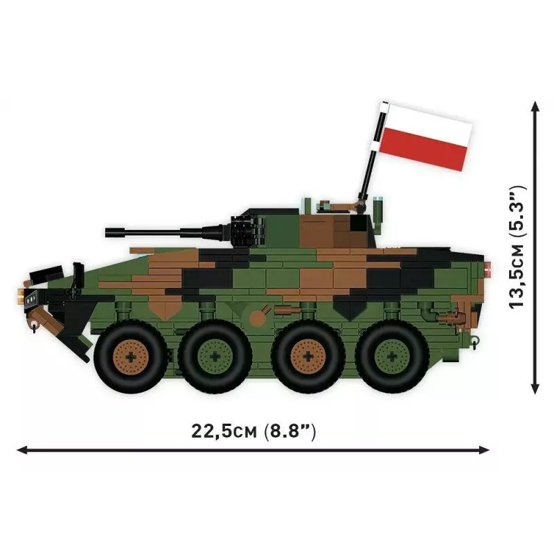 Kit de construção Cobi Armed Forces KTO Rosomak 2-in-1 (COBI-2629)