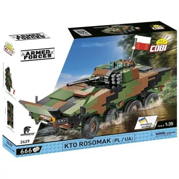 Kit de construção Cobi Armed Forces KTO Rosomak 2-in-1 (COBI-2629)