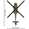 Conjunto de construção Cobi Sikorsky UH-60 Black Hawk 928 blocos, modelo COBI-5906