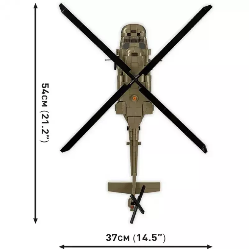 Conjunto de construção Cobi Sikorsky UH-60 Black Hawk 928 blocos, modelo COBI-5906