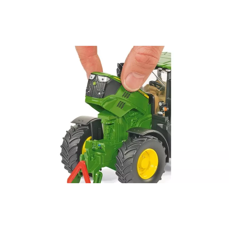 Siku John Deere 6210R, modelo de trator, 3 anos, metal, plástico, preto, verde