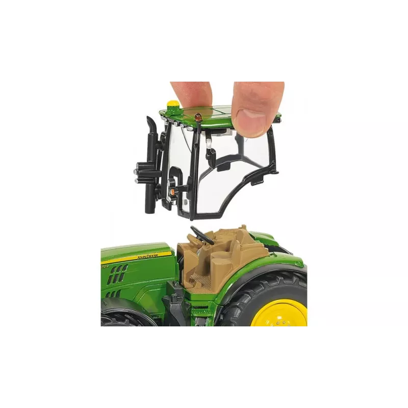 Siku John Deere 6210R, modelo de trator, 3 anos, metal, plástico, preto, verde