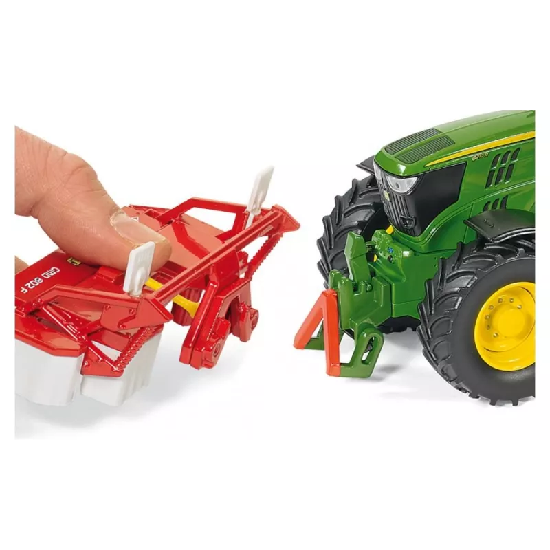 Siku John Deere 6210R, modelo de trator, 3 anos, metal, plástico, preto, verde