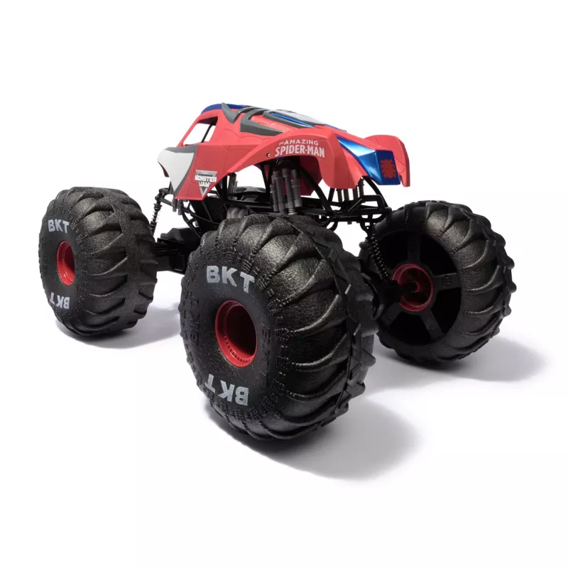 Monster Jam Marvel Mega Spider-Man monstro truck RC, todo-o-terreno, mais de 60 cm de comprimento, escala 1:6, brinquedo de super-herói para rapazes e raparigas a partir de 4 anos
