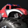 Monster Jam Marvel Mega Spider-Man monstro truck RC, todo-o-terreno, mais de 60 cm de comprimento, escala 1:6, brinquedo de super-herói para rapazes e raparigas a partir de 4 anos