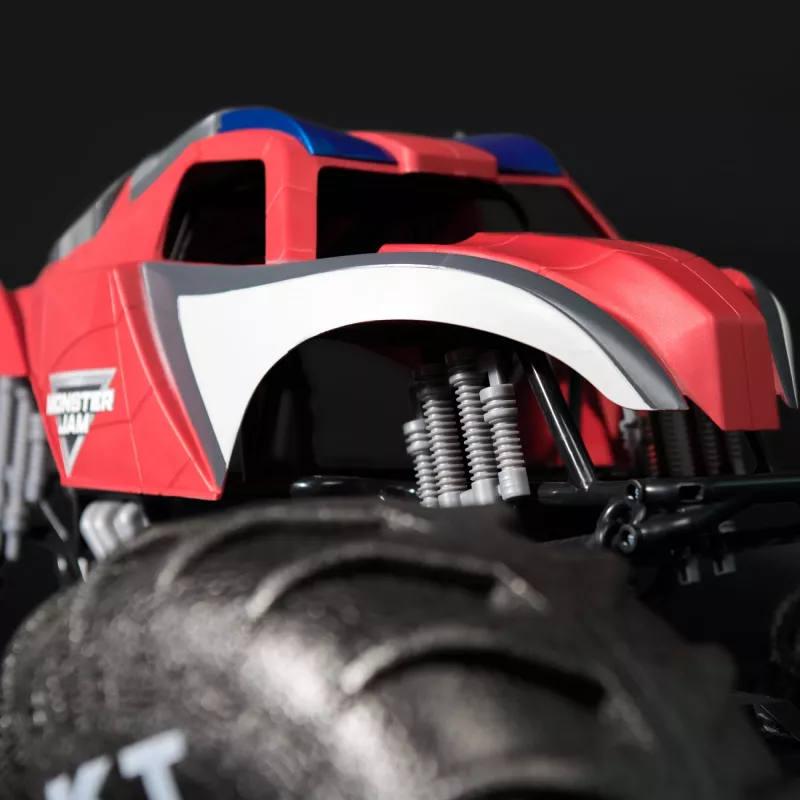 Monster Jam Marvel Mega Spider-Man monstro truck RC, todo-o-terreno, mais de 60 cm de comprimento, escala 1:6, brinquedo de super-herói para rapazes e raparigas a partir de 4 anos