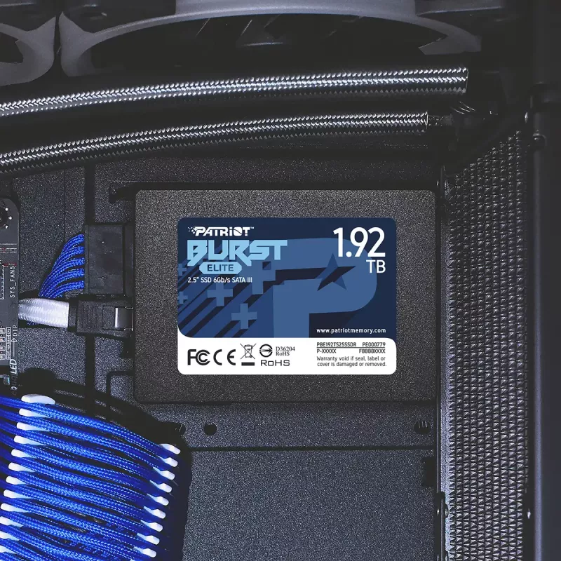 Disco SSD Patriot Burst Elite 1.92TB 2,5 polegadas SATA 3.0 PBE192TS25SSDR