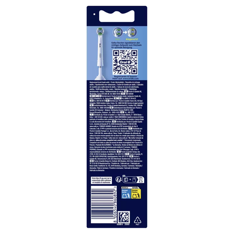 Escovas de encaixe Braun Oral-B Pro Precision Clean pack de 6