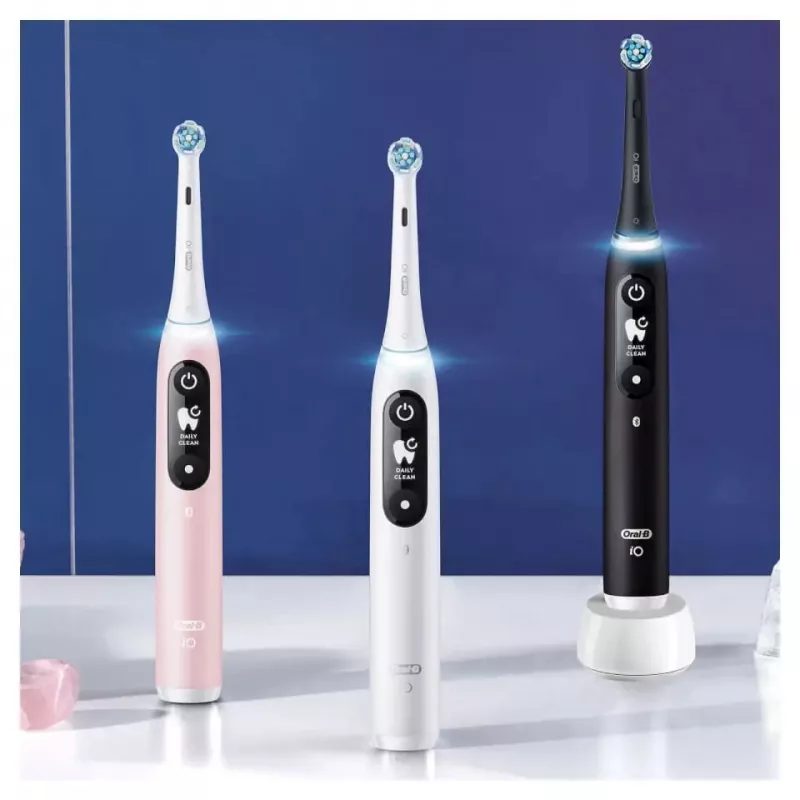 Escova de dentes vibratória Oral-B iO Duo para adultos preto, rosé