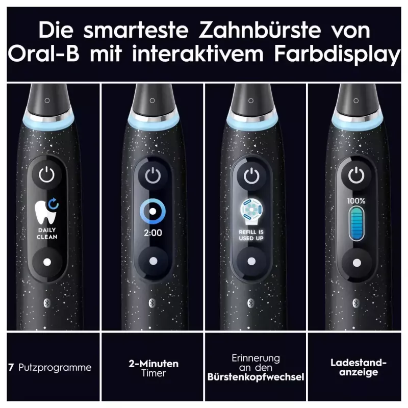 Escova de dentes rotativa Oral-B iO iO10 para adultos preto