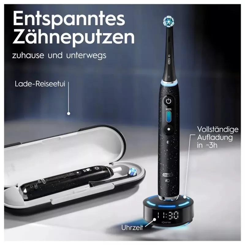 Escova de dentes rotativa Oral-B iO iO10 para adultos preto
