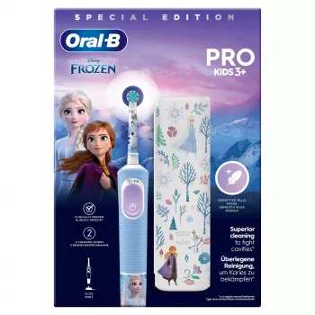 Escova de dentes rotativa-oscilante Oral-B Vitality Pro Frozen para criança preto, cinzento