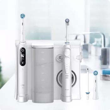 Escova de dentes rotativa-oscilante Oral-B iO6 White adulto bateria 2 cabeças de escova