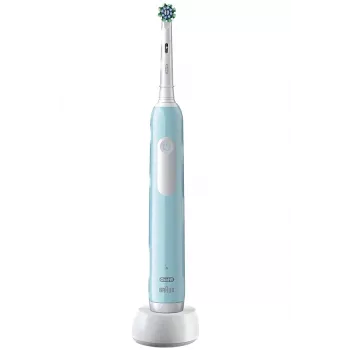 Escova de dentes rotativa Oral-B Pro 1 Cross Action para adultos azul, branco