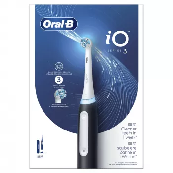 Escova de dentes elétrica Oral-B para adulto escova de dentes rotativa-oscilante preto branco