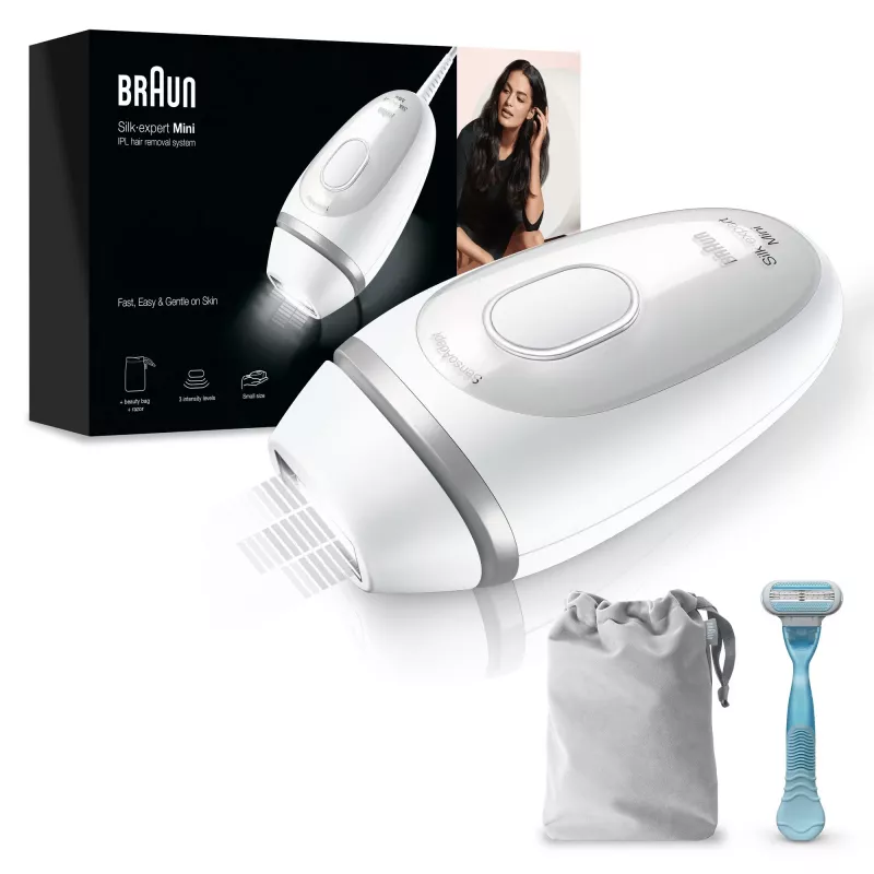 Depiladora Braun Silk-expert Mini PL1124 Intense pulsed light IPL branco