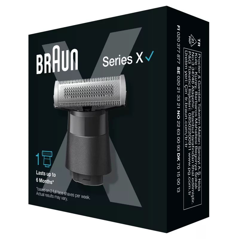 Cabeça de barbear Braun XT20 1 cabeça preto