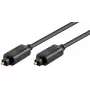 Cabo de áudio ótico TOSLINK GOOBAY 50565 — 2 m, ficha macho para ficha macho, preto