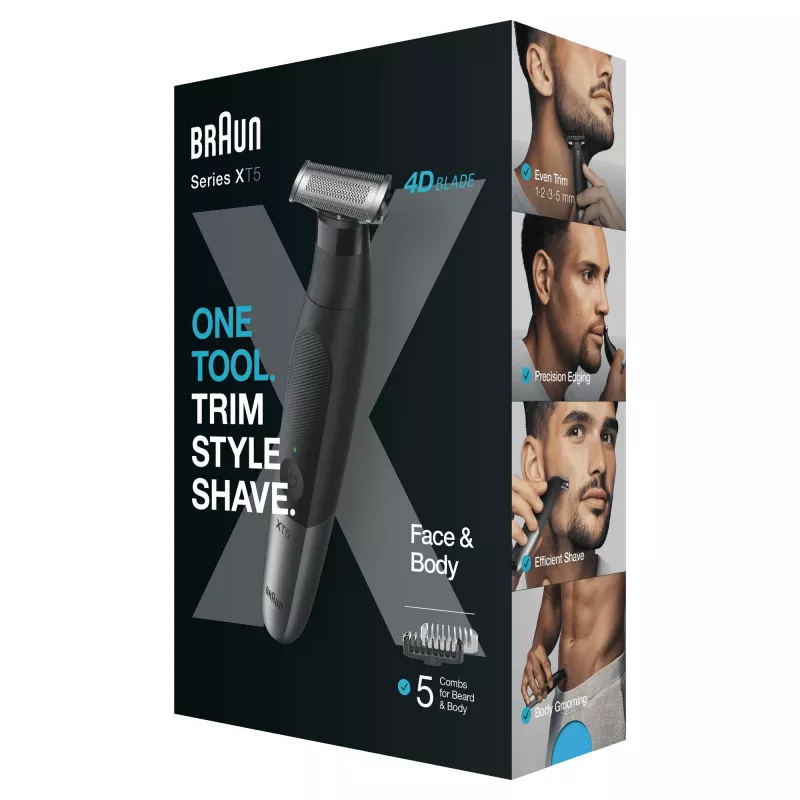 Braun XT5100 Series X aparador híbrido de rosto e corpo