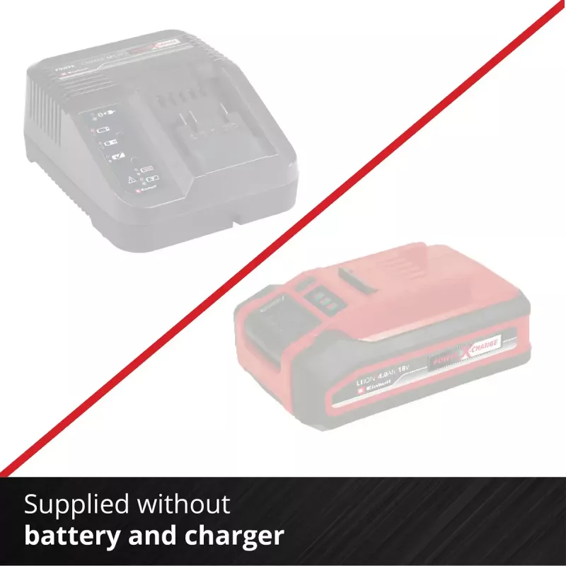 Rebarbadora angular com bateria EINHELL AXXIO 18/115 — 18 V, disco 115 mm, caixa (sem bateria/carregador)