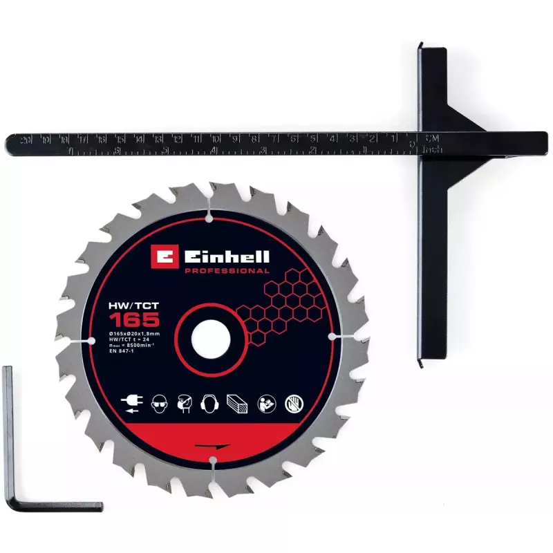 Serra circular manual com bateria EINHELL Professional TP-CS 18/165 Li BL, 18 V, Solo (sem bateria/carregador)