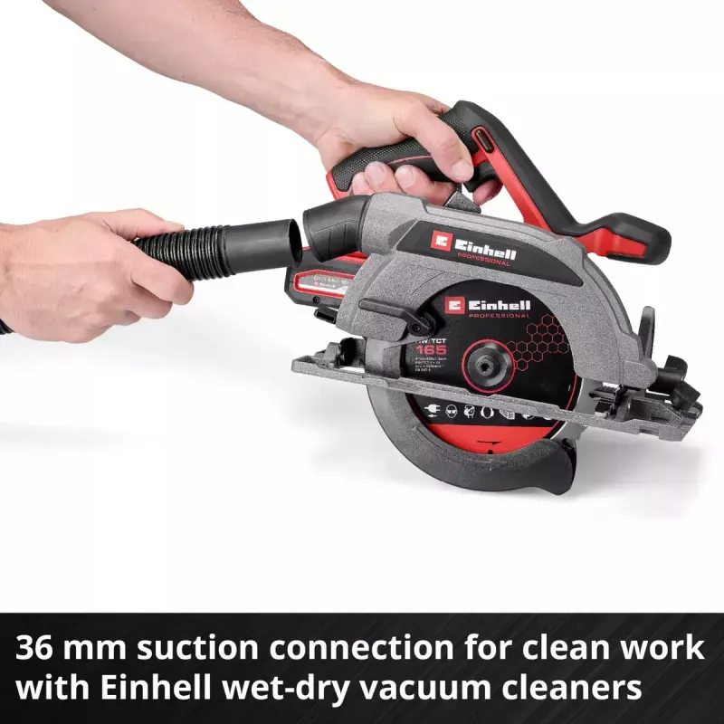 Serra circular manual com bateria EINHELL Professional TP-CS 18/165 Li BL, 18 V, Solo (sem bateria/carregador)