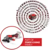 Rebarbadora angular com bateria EINHELL AXXIO 18/125, 18V, disco 125 mm, Li‑Ion Plus 4,0 Ah