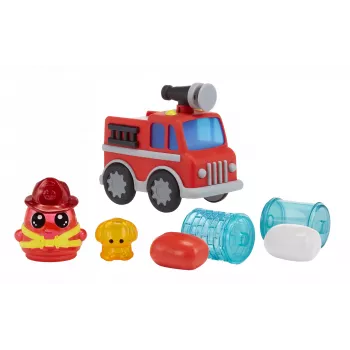 MGA Entertainment DohKins carro de bombeiros e bombeiro, conjunto de plasticina, multicolor, criança, rapaz/rapariga, 3 ano(s), 99 ano(s)